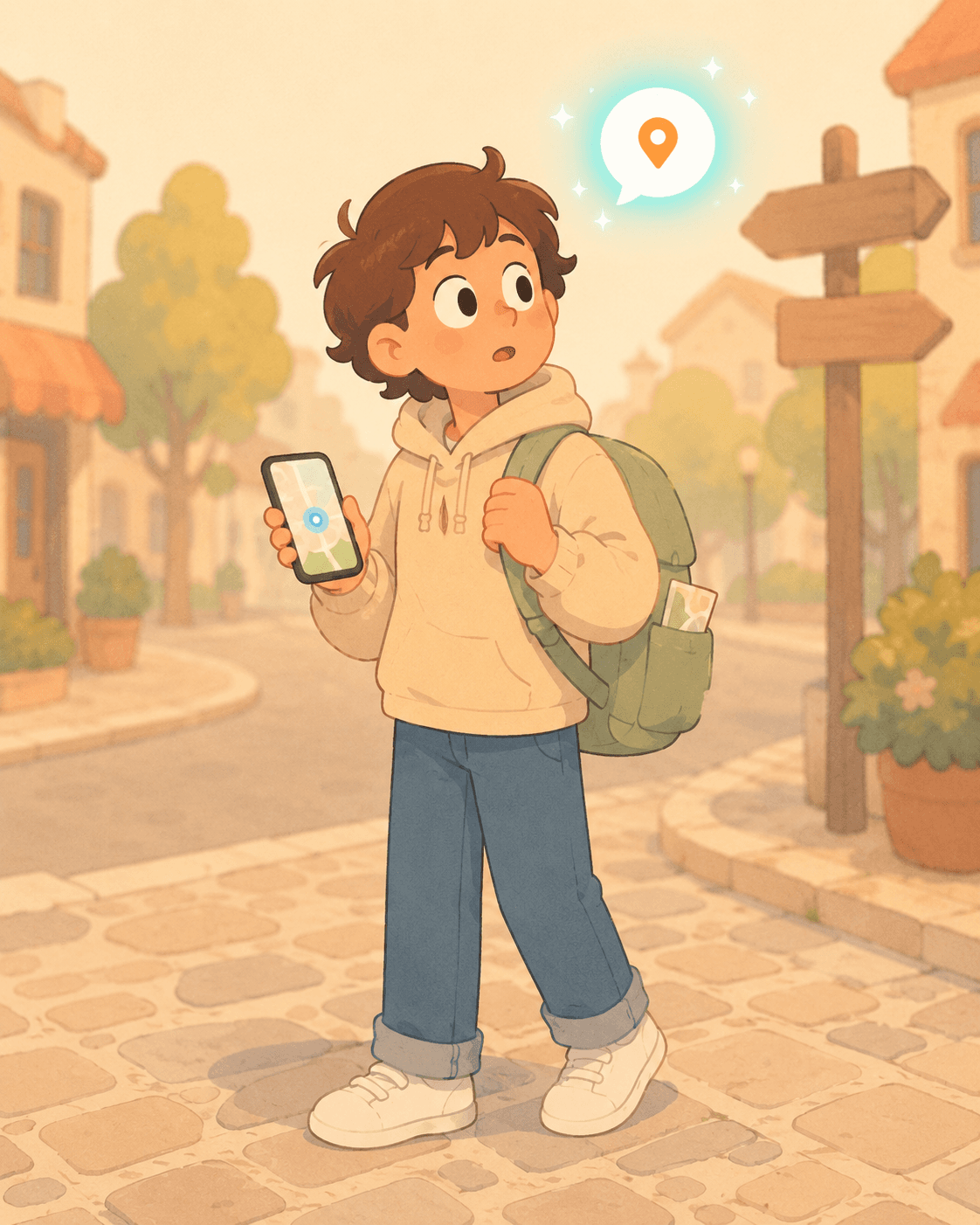 Wanderer character illustration