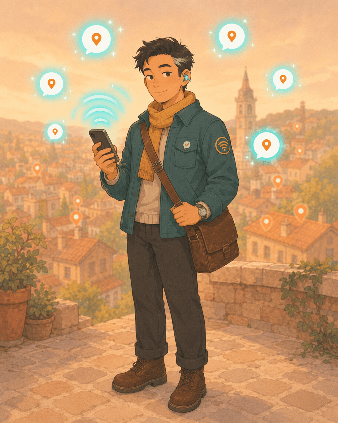 Signal Keeper character illustration